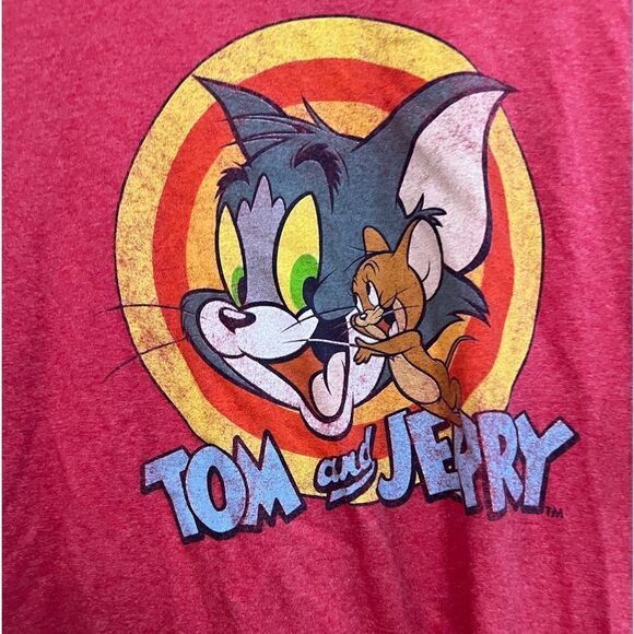 Tom & Jerry red t shirt size L - Picture 2 of 5